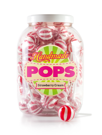 Overheerlijke Ball Pop Strawberry Cream smaak, Ball Pop Strawberry Cream zijn 25 gram en erg lekker.