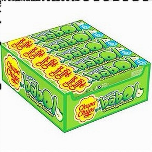 Kauwgom van het merk Chupa Chups, Chupa Big Babol Green Apple kauwgom is opgedeeld in grote stukken. Met deze super lekkere appel gum in appel smaak.