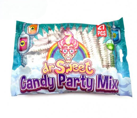 Een Dr Sweet candy party mix met verschillende dextrose producten.
Nu verkrijgbaar in een partymix 