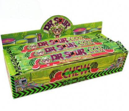 En beleef een nieuwe avontuur op gebied van zure snoep. Koop dan deze Dr Sour Watermelon chew bar
Durf jij het aan?