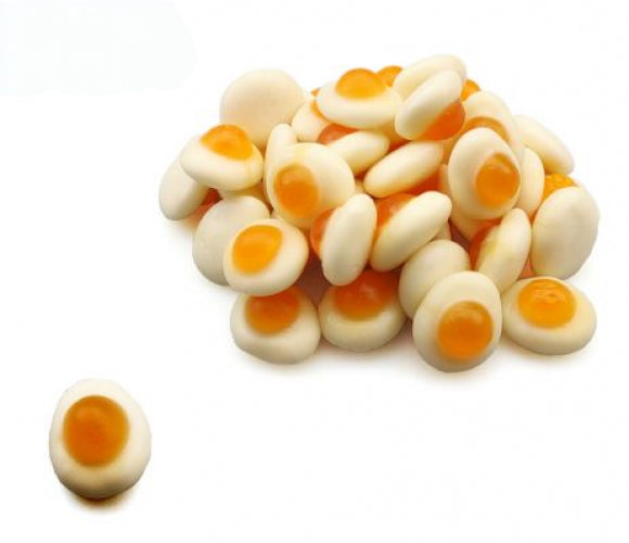 Mini Jelly Fried Eggs van Dulce plus, Dulce Plus Mini Jelly Fried Eggs zit in een verpakking van 200gram