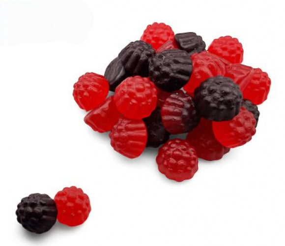 Dulce plus jelly berries, Berries gevuld met gelei zijn geweldige snoepsnoepjes die er net zo uitzien als bessen