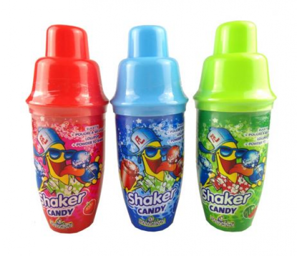 FC Shaker Candy met de smaken aardbei, framboos, appel. Vooraf niet te bepalen welke smaak je ontvangt.