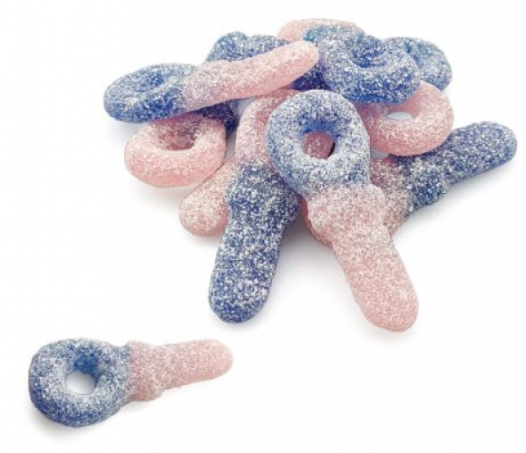 Frisia Vegan Fizzy Bubblegum Tutters, hoe leuk is dat. Frisia Vegan Fizzy Bubblegum Tutters zit in een stazak van 200gram