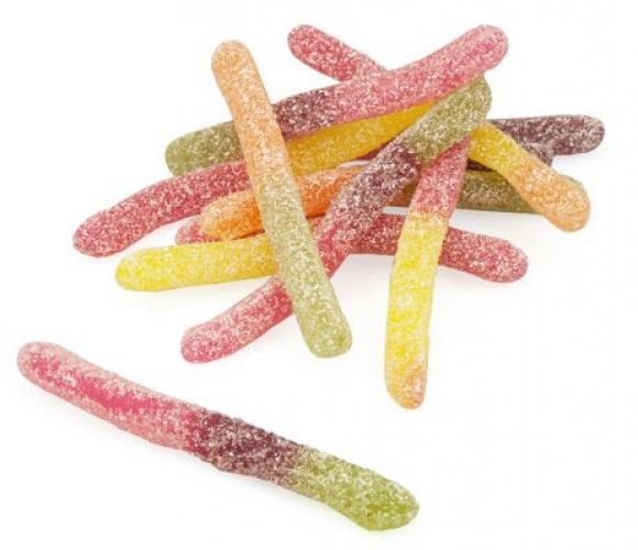 Frisia Vegan Sour Fries bars is een heerlijke zure bars in verschillende kleuren, hoe leuk is dat. Frisia Sour Fries Bars in een stazak van 200gram