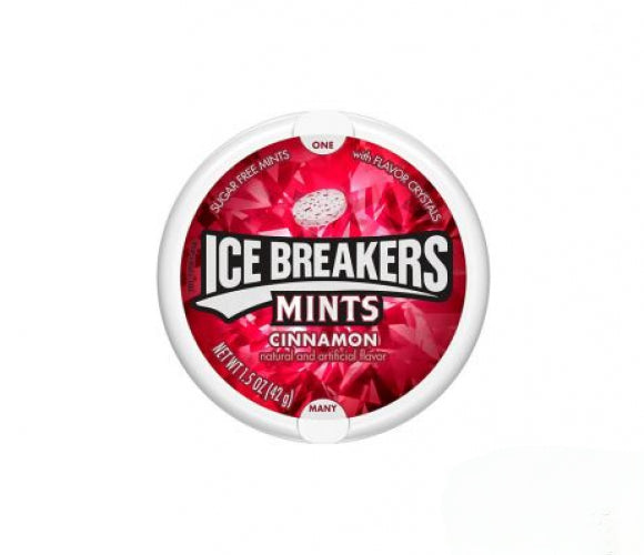  Ice Breakers Cinnamon MInts Zeer verfrissende suikervrije kaneelmuntjes, Ice Breakers zijn een van de meest populaire Amerikaanse pepermuntjes die er zijn. Super verfrissend. 