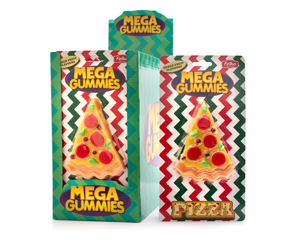 Mega Gummies Pizza Slice 120 gr