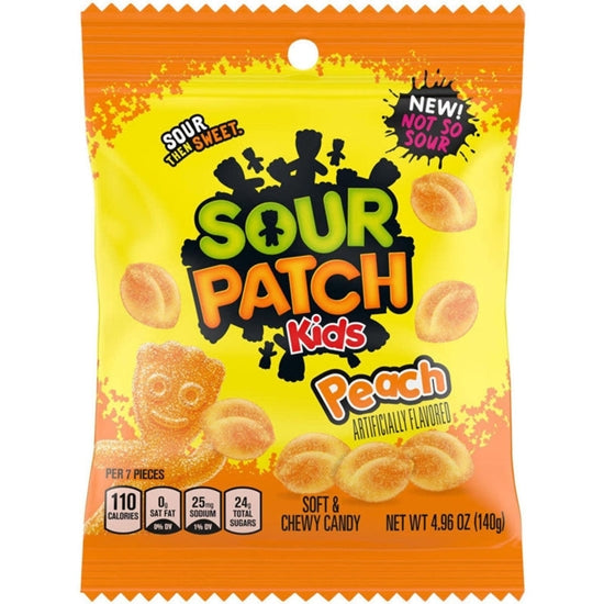 Sour Patch Kids Peach  Soft en Chewy Candy verleidt je smaakpapillen met een klassieke twist.