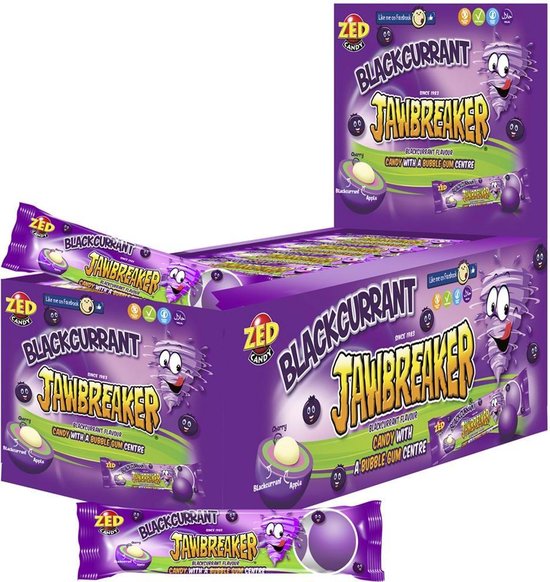 Zed Blackcurrant Jawbreaker 4 Balls