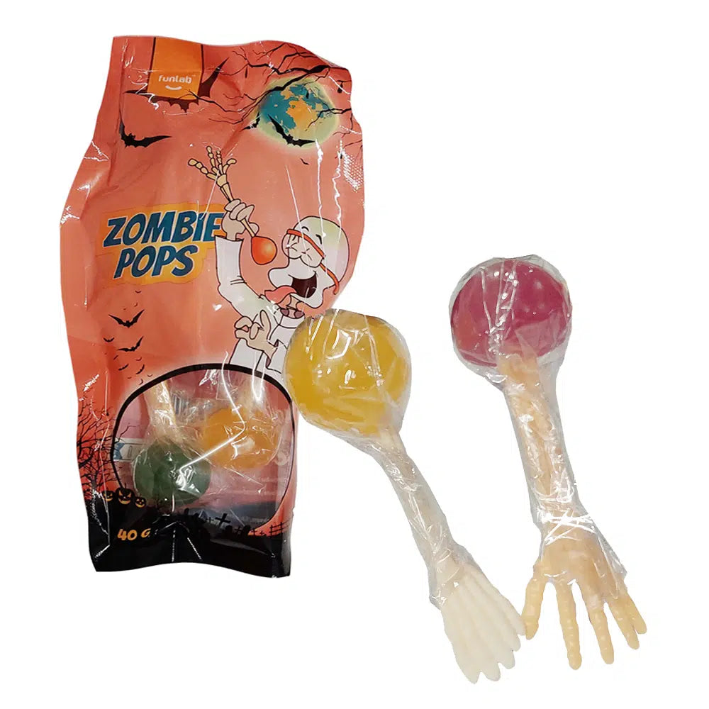 Zombie Lollie Pops. FunLab. Lekker griezelige lollie op skelet hand of voet.